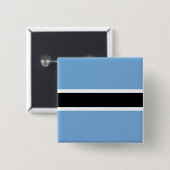 Botswana-Flagge Button (Vorne & Hinten)