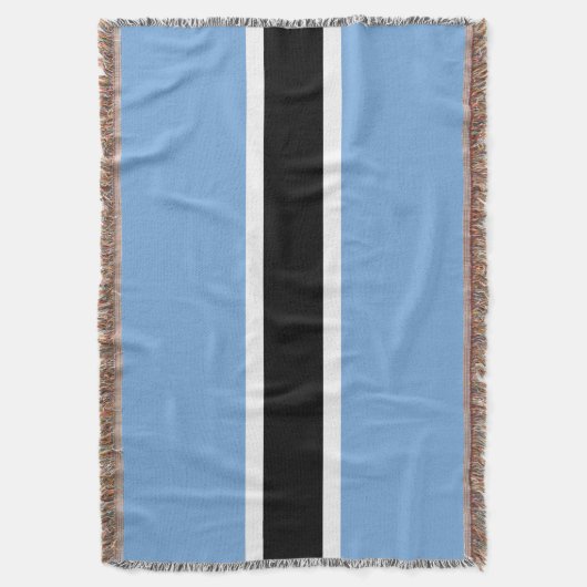 Botswana-Flagge Decke (Vorderseite Vertikal)