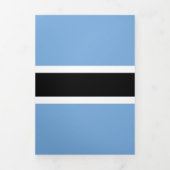 Botswana-Flagge Dreifach Gefaltete Karte (Cover)