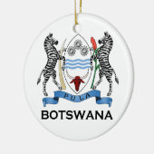 BOTSWANA - Flagge/Emblem/Wappen/Symbol Keramik Ornament (Links)