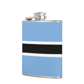 Botswana-Flagge Flachmann (Links)