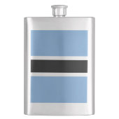 Botswana-Flagge Flachmann (Vorderseite)