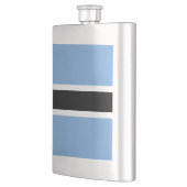 Botswana-Flagge Flachmann (Links)