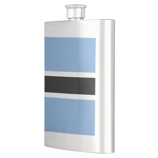 Botswana-Flagge Flachmann (Links)