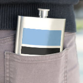 Botswana-Flagge Flachmann (Beispiel)