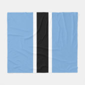 Botswana-Flagge Fleecedecke (Vorderseite (Horizontal))