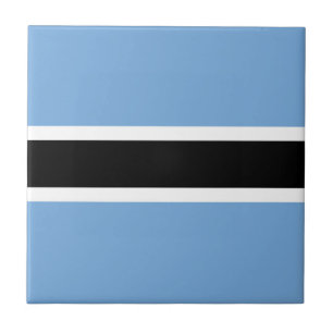 Botswana-Flagge Fliese