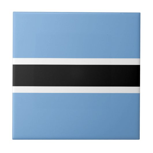 Botswana-Flagge Fliese (Vorderseite)