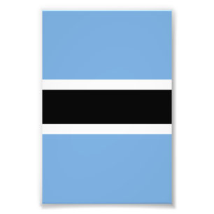 Botswana-Flagge Fotodruck