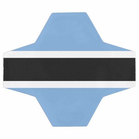 Botswana-Flagge Fußball (Flach)