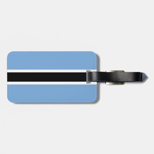 Botswana-Flagge Gepäckanhänger (Rückseite horizontal)