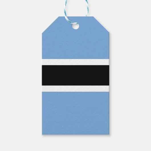 Botswana-Flagge Geschenkanhänger (Vorderseite)