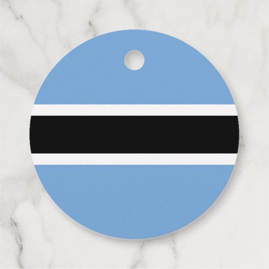 Botswana-Flagge Geschenkanhänger (Rückseite)