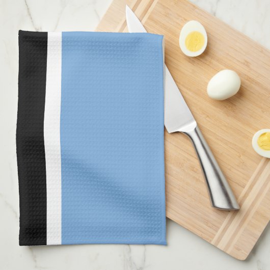 Botswana-Flagge Geschirrtuch (Viertel Falte)