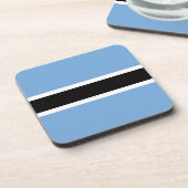 Botswana-Flagge Getränkeuntersetzer (Linke Seite)