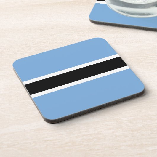 Botswana-Flagge Getränkeuntersetzer (Linke Seite)