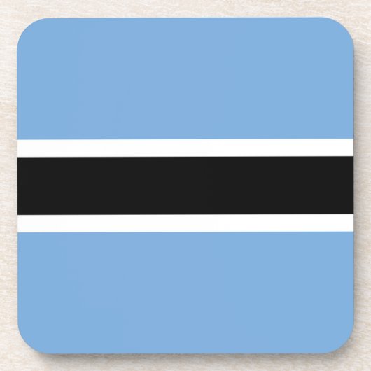 Botswana-Flagge Getränkeuntersetzer (Vorderseite)