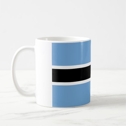 Botswana-Flagge Kaffeetasse (Links)
