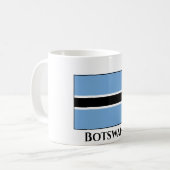 Botswana-Flagge Kaffeetasse (Vorderseite Links)