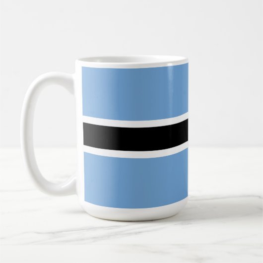 Botswana-Flagge Kaffeetasse (Links)
