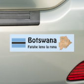Botswana-Flagge + Karten-Autoaufkleber Autoaufkleber (Auf Auto)