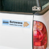 Botswana-Flagge + Karten-Autoaufkleber Autoaufkleber (Auf Lkw)