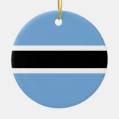 Botswana-Flagge Keramik Ornament (Vorne)