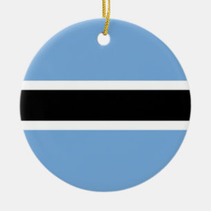 Botswana-Flagge Keramik Ornament