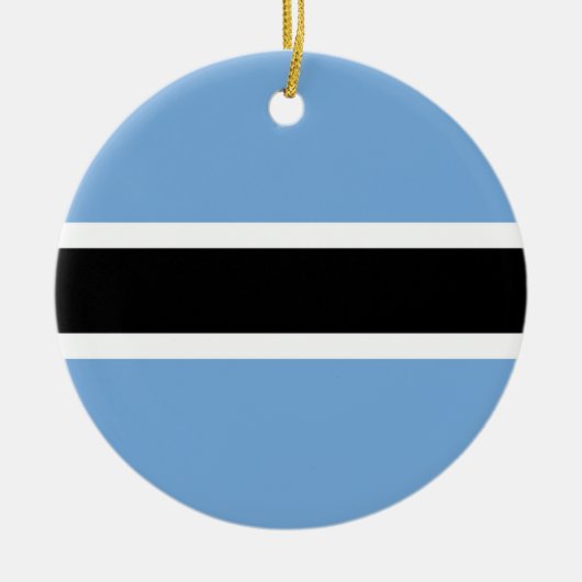 Botswana-Flagge Keramik Ornament (Vorne)