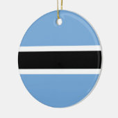Botswana-Flagge Keramik Ornament (Links)