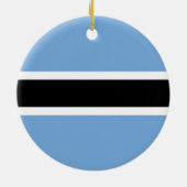 Botswana-Flagge Keramik Ornament (Hinten)
