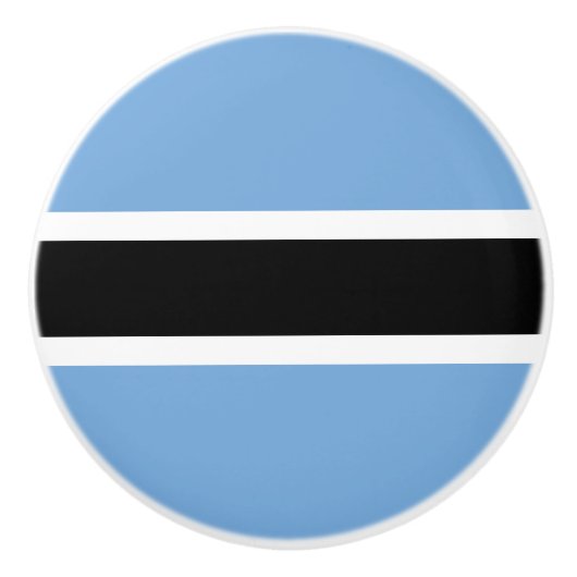 Botswana-Flagge Keramikknauf (Vorderseite)
