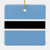 Botswana-Flagge Keramikornament (Rückseite)