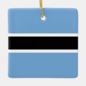 Botswana-Flagge Keramikornament (Vorderseite)