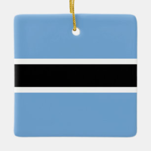 Botswana-Flagge Keramikornament