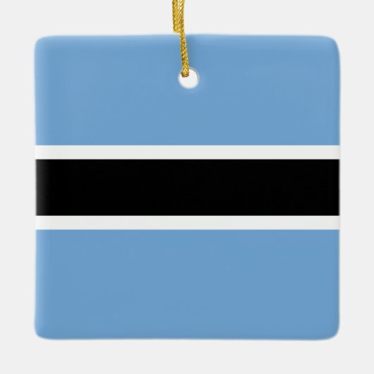 Botswana-Flagge Keramikornament (Vorderseite)