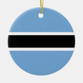 Botswana-Flagge Keramikornament (Vorne)