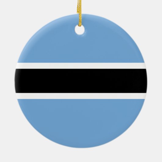Botswana-Flagge Keramikornament (Hinten)