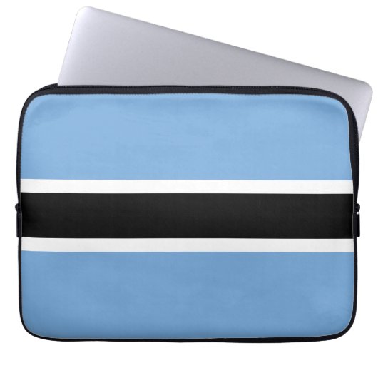 Botswana-Flagge Laptopschutzhülle (Vorderseite)