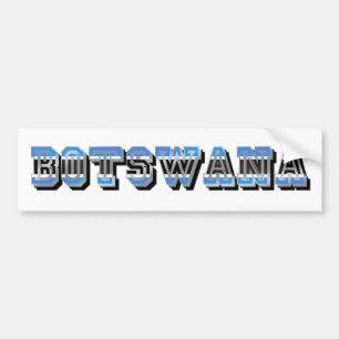 Botswana-Flagge Logo-Autoaufkleber Autoaufkleber