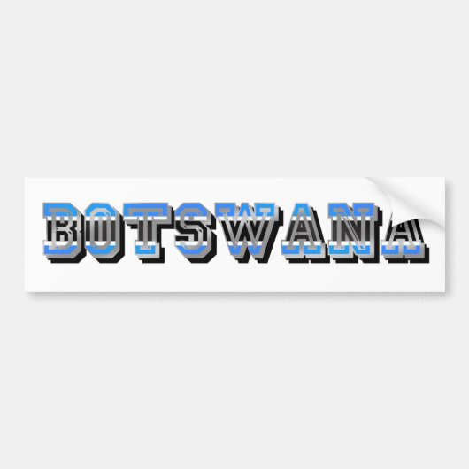 Botswana-Flagge Logo-Autoaufkleber Autoaufkleber (Vorne)