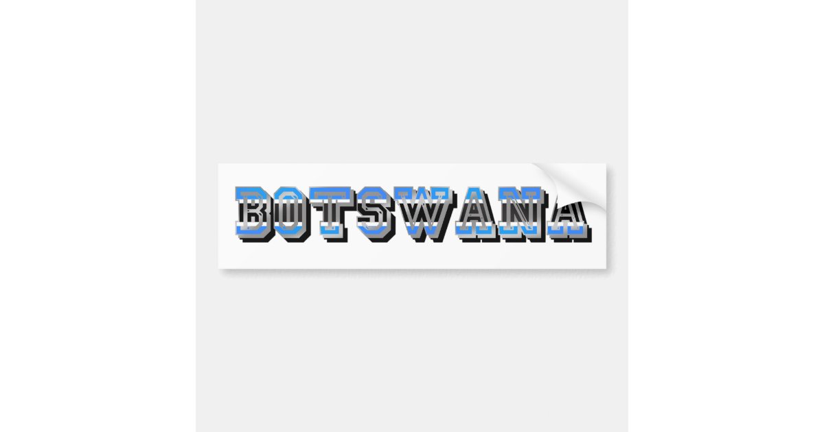 Botswana Flagge Logo Autoaufkleber Autoaufkleber Zazzle De