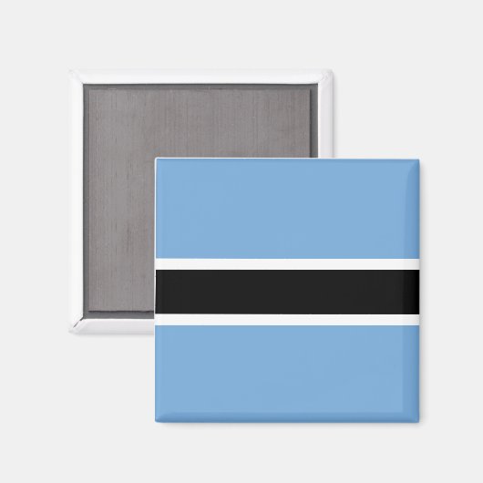 Botswana-Flagge Magnet (Vorderseite/Rückseite)