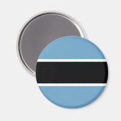 Botswana-Flagge Magnet (Vorderseite/Rückseite)