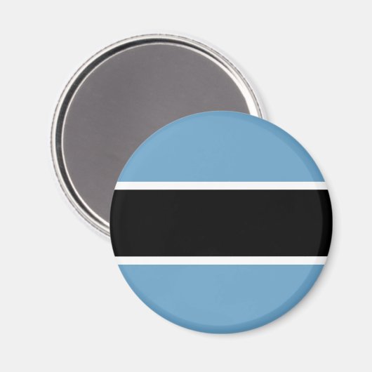 Botswana-Flagge Magnet (Vorderseite/Rückseite)
