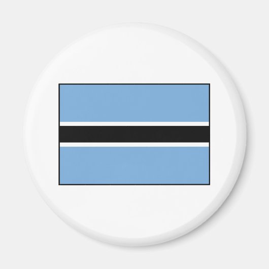 Botswana-Flagge Magnet (Vorne)