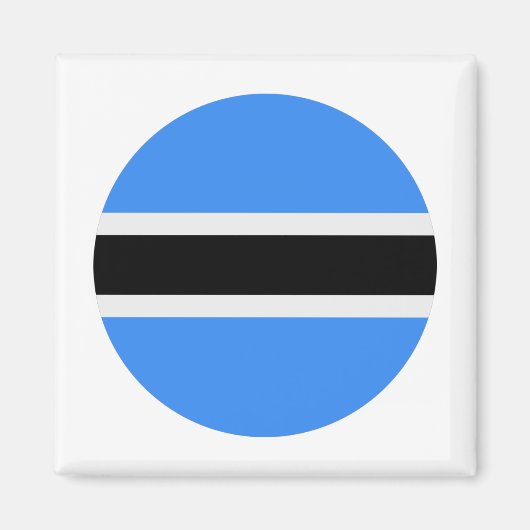 Botswana-Flagge Magnet (Vorne)