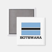 Botswana-Flagge Magnet (Vorderseite/Rückseite)
