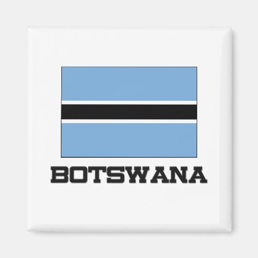 Botswana-Flagge Magnet (Vorne)