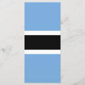 Botswana-Flagge Menükarte (Rückseite)